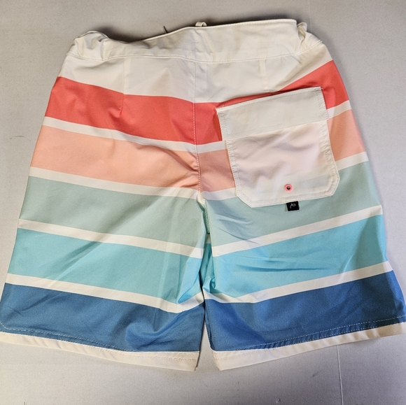 Art Class Boys Size 16‎ Multicolor Striped Swim Shorts - Picture 4 of 4